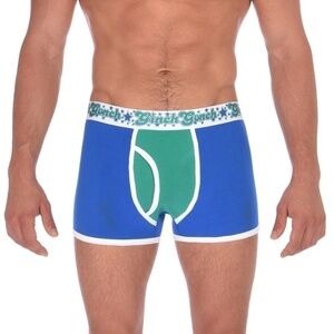 GINCH Gonch Blue Lagoon Trunk Brief Statement Graphic Underwear NIP